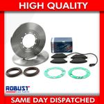 FOR FORD TRANSIT MK7 2.4 2.2 RWD REAR BRAKE DISCS PADS HUB SEALS GASKETS