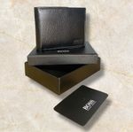 New Hugo Boss Men's Genuine Leather Wallet RFID for Credit Card, Notes & Coins