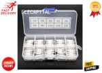 100pcs 5x20mm Ceramic Slow Blow Fuse Kit 1A-15A 250V Time Delay Assorted Set UK