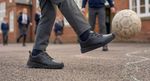 Clarks Boys School Shoes Black Leather Kick Step F & G Fit Size UK 3-8