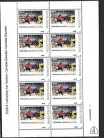 Netherlands 2026-6 Ice hockey:  Canada-Sweden  sheetlet  mnh