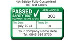 1040x 4th Edition PAT Test Labels Personalised  PAT Test Labels 