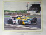 Nigel Mansell , Nelson Piquet- 1987 British Grand Prix-Silverstone- Print