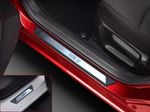 For Honda HR-V Chrome Door Sill Trim Plate Covers Scratch Guard 4 Pcs