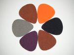 Ukulele plectrums, feltrums / thin felt (set of 6) UK maker