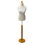 Female UK Size 16/18 Tailors Bust Mannequin Cream Dummy Fashion Retail Display