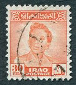 IRAQ 1948-51 30f red-orange SG288 used NG King Faisal II b #C02