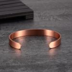 Non Magnetic Solid Pure Plain Copper Bracelet Bangle