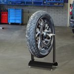Motorcycle / Bicycle Static Wheel Balancer Stand, Rotating Adjustment Wheel