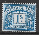 D8wi 1/- Royal Cypher Postage due Wmk Sideways Inverted UNMOUNTED MINT