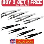 Ceramic Heat Resistant & Precision ESD Anti-Static Stainless Steel Tweezers