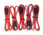5X SATA Cable Serial ATA Data Lead 45cm Locking Lead