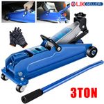 3 Ton Trolley Jack for Car 4x4 Van SUV - High Lift Range 133-387mm Heavy Duty