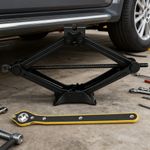 2.5T Scissor Jack Extendable Wheel Wrench Brace Socket Car Van Tire Hand Tool