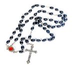 Stunning Hematite Natural Solid Stone Oval Rosary Beads &FREE ROSARY BOX&Booklet