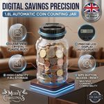 Electronic Digital LCD Coin Counter Counting Jar Money Saving Piggy Bank 1.8L