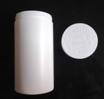 1000ml Wide Mouth HDPE White Plastic Jar with Child Resistant Screw Cap - 89/400