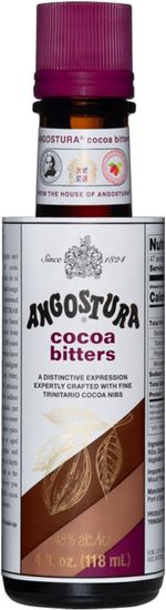 Angostura Cocoa Bitters 100ml - Chocolate Cocktail Bitters for Drinks & Mixology