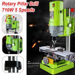 Bench Drill Press New Heavy Duty 710W 30mm Rotary Pillar 5 Speed Press Drilling