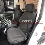 Peugeot Partner (2008-2018) Waterproof Heavy Duty Front Seat Covers Black 195 Hd