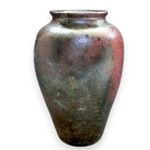 Antique Japanese 19th C Edo Period Bizen Pottery Ceramic Vase Vessel Jar 8.2 in