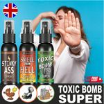 Extreme Stinky Toxic Bomb Super Fart Spray 30ml, Gag Gift Pack UK