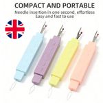 3PCS Portable 2 in 1 Needle Threader and Seam Ripper Sewing Threading Tool DIY