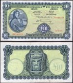 Central Bank of Ireland. 10 Punt 24-5-73 (BYB; E111) 13D 545273 Crisp VF.