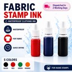 Stamp Waterproof Ink Refill / clothing ink  (Black/Blue/Red/Green/Orange)