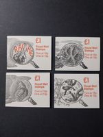 GB 1987/1988 £1 Folded Booklets x4. ''SHERLOCK HOLMES''. FH8/FH9/FH10/FH11