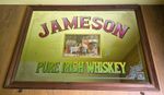 Jameson Pure Irish Whiskey Vintage Pub Mirror L885mm x H630mm Man Cave Bar, XL.