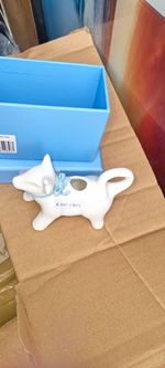 Newbridge Silverware White Glossy Ceramic Creamer Jug Handle Decorative Boxed
