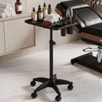 Salon Spa Instrument Tray Beauty Tattoo Rolling Trolley Cart Work Station Wheels
