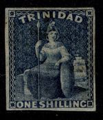 TRINIDAD QV SG29, 1s indigo, M MINT. Cat £110.
