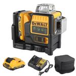 DeWalt DW089LG 12V Green Line 3 x 360 Laser Level Laser Tool battery + charger