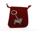 Pug Dog Pewter Collectable Keyring, Pug Keychain, Pug Owner Mum Dad Xmas Gift