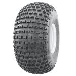 22x11.00 - 8 knobby tyre on 4 stud rim - ATV trailer - P322 large dimpled studs.