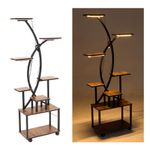 LED 8 Tiered Plant Stand Indoor with Grow Lights Flower Shelf Plant Display Rack