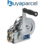 Sealey GWC1200M Geared Hand Winch with Cable 540kg Capacity