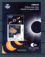  2026 SPAIN SCIENCE. Total Solar Eclipse, Spain, August 12, 2026 MNH