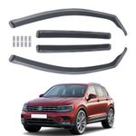 For VW TIGUAN MK2 2016-2023 5 Door SUV Wind Deflectors 4pcs Tinted