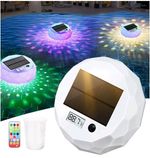 Solar Digital Pool Thermometer, Floating Pool Thermometer Easy Read, Light...