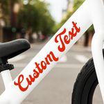 Personalised Bike Frame Name Decals – Custom Text Stickers for MTB BMX Cycle