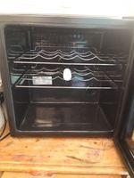Lec DF50B Black Freestanding Wine Fridge, Single Glass Door, 6-25 Bottles