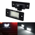 2x 18 SMD LED License Number Plate Light White For VW Golf Touareg Passat Tiguan