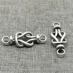 2pcs of 925 Sterling Silver Bow Knot Connector for Bracelet Necklace