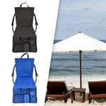 Bleacher Seat Pad Trip Outdoor Storage Pocket Foldable Stadium Seat Cushion