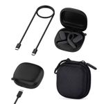 Charging Case for Shokz OpenFit 2 2+ Earbuds Charger w/ Type-C Cable Storage Bag