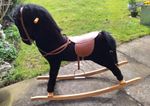 Black childs rocking horse