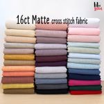 16ct Cross Stitch Fabric, 16 count polyester cotton Aida, Even weave Embroidery